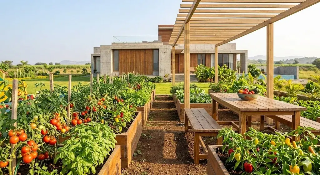 Organic Kitchen Garden and Plantation Setup
